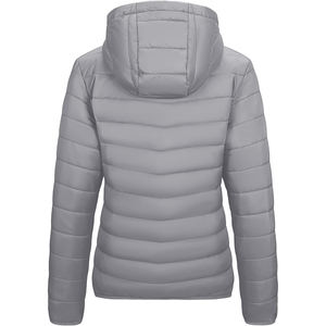 Chaquetas de burbujas hinchadas, ropa de invierno transpirable para mujer, chaquetas de burbujas con cremallera de invierno acolchadas para mujer, OEM personalizado - Product Image 2