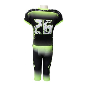 Nueva Llegada de Uniformes de Fútbol Americano Personalizados - Manga Corta, Impresos, 100% Poliéster, Ajuste Delgado, Logotipo Personalizado, Protección Anti-UV - Product Image 6