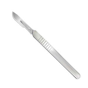 Instrumento de bisturí médico de Venta caliente con mango de acero inoxidable hoja n. ° 10 para instrumentos quirúrgicos manuales de corte preciso - Product Image 1