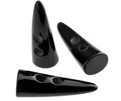 Broches Redondos Modernos de Primera Calidad para Costura y Accesorios de Moda, Hechos a Mano con Cuerno de Búfalo, Ecológicos y Hechos a Mano por Crescent Crafts - Product Image 3