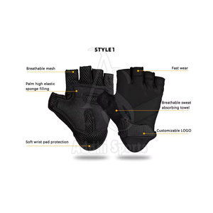 Gants de fitness légers et durables en cuir pour hommes pour un entraînement confortable et une prise en main pour l'haltérophilie - Product Image 2