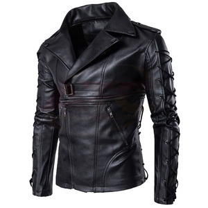 Fabricant de vestes en cuir en gros – Nouvelle veste en cuir décontractée et élégante pour hommes, design OEM pour motards 2026 - Product Image 2