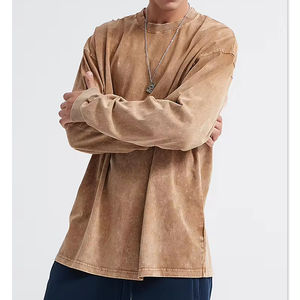 Sweat ample unisexe personnalisé lavé sweat décontracté taille libre corée sweat usine sweats à capuche - Product Image 5