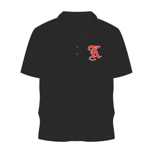 Polo Kappa Alpha Psi en chenille noire brodée en vieux anglais, fraternité grecque Nupe 1911, coton piqué premium, tee-shirt de golf - Product Image 3