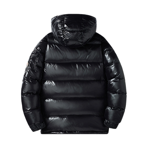 เสื้อโค้ทกันน้ำมีซิปมีฮู้ดสำหรับผู้ชาย, เสื้อโค้ทขนแกะมีซิปมีฮู้ดสำหรับฤดูหนาว - Product Image 2