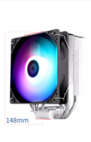 Avec Thermalright AX120 R SE V2 CPU Air Cooler Box BLACK 7 Heatpipe Oil Bearing Long Life Copper & Aluminum 1500 2pcs 50000 Hrs