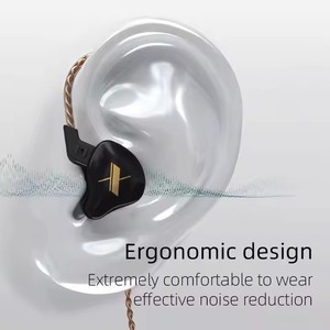 <span class=keywords><strong>KZ</strong></span> EDX avec son dynamique pour le jeu et le sport, écouteurs intra-auriculaires haute fidélité avec design ergonomique et basses subwoofer - Product Image 5