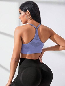 สปอร์ตบราสำหรับผู้หญิงเนื้อผ้านุ่มสบายสไตล์ใหม่สปอร์ตบราโยคะระบายอากาศได้ดีขนาดพลัสไซส์ - Product Image 5