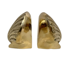 Serre-livres décoratif de table fini or robuste serre-livres sur mesure serre-livres décoratifs en métal moderne pour bureau - Product Image 3