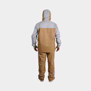 Conjunto de ropa de abrigo impermeable duradero gris/marrón para hombre - Product Image 6