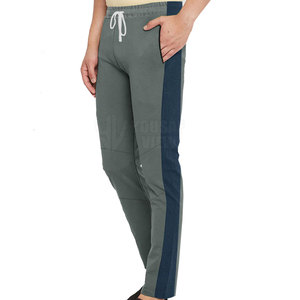Men's Color Blocked Drawstring Sweatpants <b>Elastic</b> <b>Waist</b> Side Pockets Casual Fit Spandex Cotton Blend Autumn Wear - Product Image 1