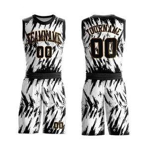 Maillots de basket-ball unisexes imprimés, respirants, à séchage rapide, couleurs personnalisables, logos, service OEM, antibactériens, protection UV - Product Image 4