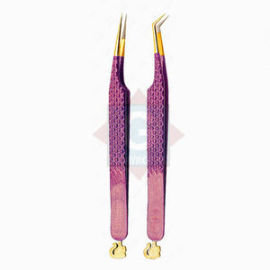 Venta al por mayor Pinzas para pestañas Instrumento DE BELLEZA DE ACERO INOXIDABLE Pinzas para extensiones de pestañas - Product Image 1