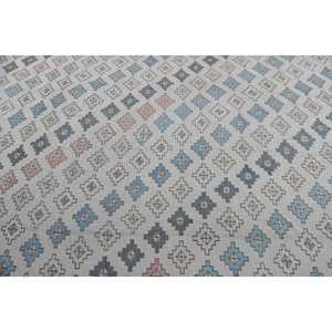 Alfombra Turca Vintage de 7.2x9.7 pies, Alfombra Azul con Diseño Floral - Product Image 5