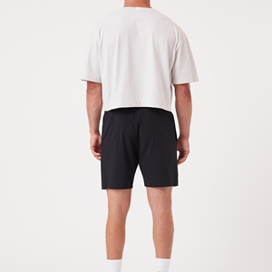 T-shirt court à manches courtes blanc pour homme OEM, T-shirt graphique personnalisé, T-shirt court en coton à épaules tombantes pour homme - Product Image 2