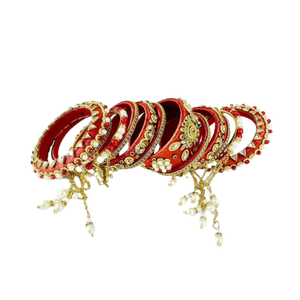 Conjuntos de brazaletes nupciales indios paquistaníes de tamaños personalizados de calidad superior para fiesta de boda, joyería de mujer, conjuntos de Churiyan de moda - Product Image 6