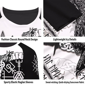 2024 haute qualité Logo personnalisé imprimé MMA Rash Guard hommes à manches longues Fitness vêtements de sport chemises en gros MMA vêtements de sport - Product Image 4