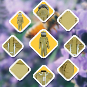 Mono de apicultor profesional, mono de trabajo transpirable autoportante con velo, traje espacial para Apicultura - Product Image 6
