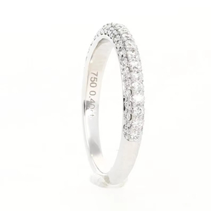 Anillo de boda de diamante minimalista Hald Eternity, anillo apilable para mujer, con certificado IGI joyería de moda, regalo - Product Image 3