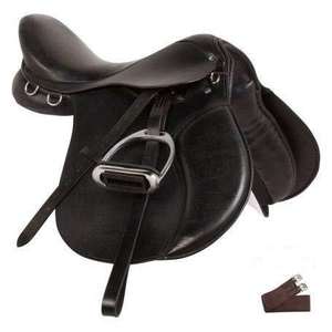 Sillín occidental de cuero genuino de primera calidad, equipo de montar cómodo y duradero para entrenamiento de doma y salto, la mejor oferta al por mayor - Product Image 6