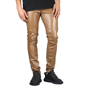 Pantalons en cuir imperméables respirants légers de la meilleure qualité pour hommes, style hip-hop sur mesure - Product Image 5
