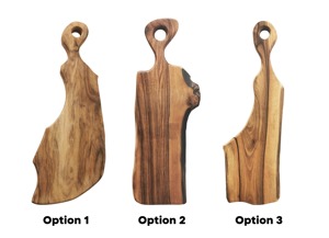 Tabla de Cortar de Madera Hecha a Mano con Forma Única, Tabla Artesanal con Mango Largo para Mesa de Cocina y Decoración de Alimentos, Procedente de la India - Product Image 2