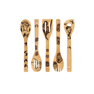 Espátula de madera de diseñador Popular, accesorios de cocina, utensilios de cocina, 6 uds., espátula de madera, cucharas, el mejor diseño hecho a mano - Product Image 3