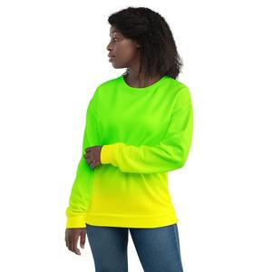 Manufacturing Industry Sublimation Printing <b>Hoodies</b> & Sweatshirts Custom Design Hoodie Neon Lime Green <b>Yellow</b> Unisex Sweatshirt - Product Image 4