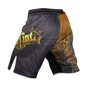 Pantalones Cortos de Entrenamiento MMA ACTI SPORTS de Alta Calidad para Hombres Adultos, con Material de Algodón, Colores y Tallas Personalizables, y Logotipo Impreso Personalizado - Product Image 4