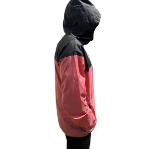 Custom Nylon Windbreaker Jacket Zip Up Waterproof <b>Men</b> Lightweight Running Outdoor Nylon Hoodie Track Jacket - Product Image 3