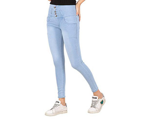 Pantalones Vaqueros de Mezclilla Elásticos 3D de Cintura Alta para Mujer, Pantalones de Moda Casual Más Vendidos - Product Image 3