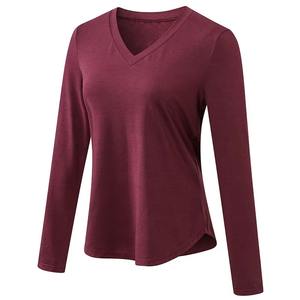 Sustainable Fashion eco-friendly V-neck Customizable Women <b>T</b> <b>shirt</b> breathable fabric summer essential Cotton <b>T</b>-<b>shirt</b> for women - Product Image 5