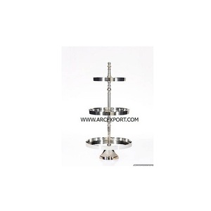 Admirable support à gâteau décoratif design doré feuille fonte support à gâteau pour présentation de gâteau de table support décoratif à vendre - Product Image 2