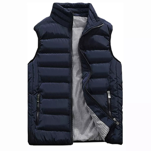 Haute qualité en plein air léger coupe-vent gilet fermeture éclair sans manches doudoune col montant veste bouffante - Product Image 1