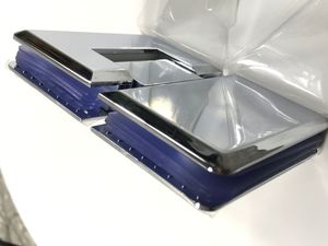 Charnière pivotante pour porte <span class=keywords><strong>de</strong></span> douche en verre Charnières verre à verre en acier inoxydable à bord biseauté <span class=keywords><strong>de</strong></span> luxe - Product Image 6
