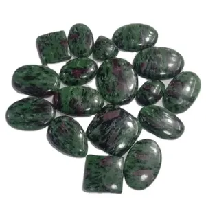 Natural ruby zoisite cabochon loose gemstone fine quality at wholesale price manufacturer India jewelry