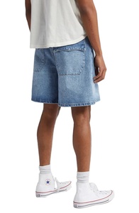 Shorts en jean décontractés vintage pour homme, coupe ample, 100% coton, respirant, écologique - Product Image 3