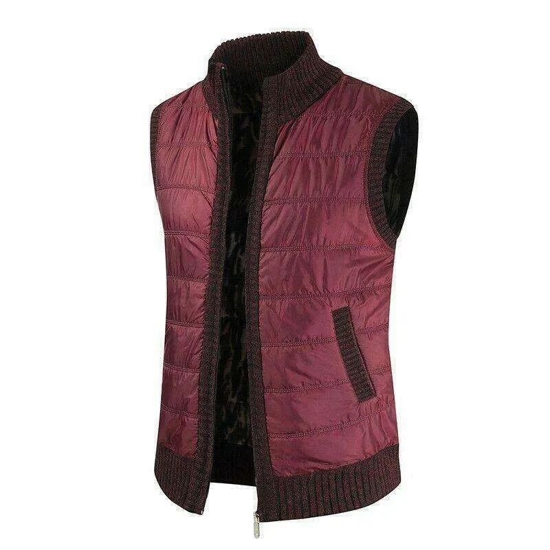 Nieuwe Kleren Rits Puffer Vest Mannen Mouwloos Donsjack