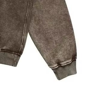 Sweat-shirts pour hommes de haute qualité, épais et lourds, 450 g/m², couleur dégradée, printemps, personnalisés, en molleton français 100% coton, lavés à l'acide - Product Image 4