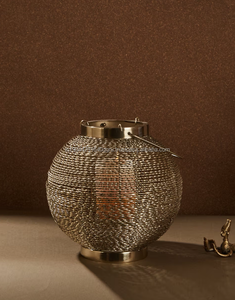 Antique round Wire Mesh Lantern High Quality Handmade Metal Decorative Item Home Outdoor Stylish <b>Moroccan</b> Style Christmas <b>Decor</b> - Product Image 4