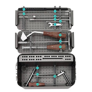 Ensemble d'instruments chirurgicaux manuels orthopédiques de base vis canulée de 6.5mm pour la chirurgie des fractures en acier inoxydable compatible Pentax - Product Image 1