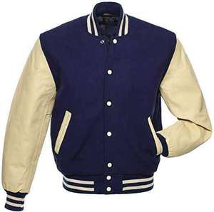 Chaqueta Varsity de Lana Transpirable de Alta Calidad, con Logotipo Bordado en la Parte Delantera, Personalizable, Mangas Largas, Estilo Casual para Invierno - Product Image 2