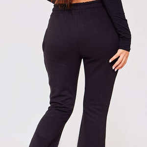 Pantalon de survêtement personnalisé pour femme avec logo brodé, style streetwear, joggers, séchage rapide, vente en gros OEM - Product Image 3