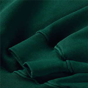 2025 Men's High Quality Cotton Blended <b>Fleece</b> Sweatshirt Custom Logo Printing Solid Wholesale Fashion Comfortable Winter 350g - Product Image 4