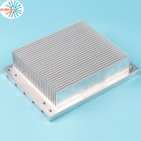 usiné CNC OD123 haute densité aluminium anodisé noir extrusion photographie Film industrie dissipateur thermique d'éclairage LED