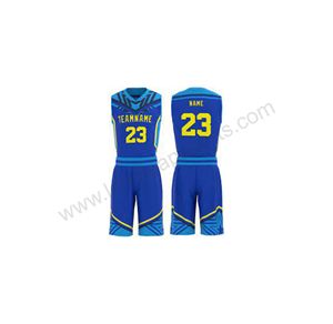 Recién llegado, uniformes de baloncesto hechos a medida, precio bajo, diseñados en Pakistán, estilo corto para adultos, nombre de equipo en blanco - Product Image 2