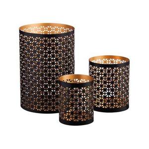 Exclusive Design With Mesh Metal <b>Candle</b> <b>Holder</b> <b>Black</b> and Gold Finished Customized Size for Lighting Home Decoration Wedding Deco - Product Image 5