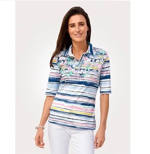 Nouveaux polos de golf en polyester à sublimation imprimée en vente en gros - Product Image 4
