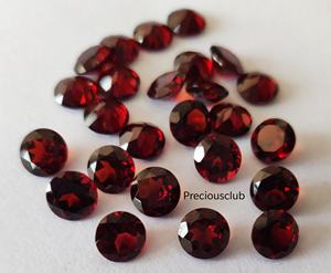 Granate Natural Redondo Facetado 2mm-Granate Rojo Suelto Calidad Superior - Product Image 2