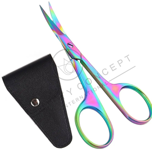 Ciseaux à cuticules multifonctionnels colorés de petite taille pour ongles 2025 par Beauty Concept International, ciseaux de manucure - Product Image 1